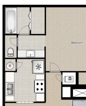1 Bed 1 Bath